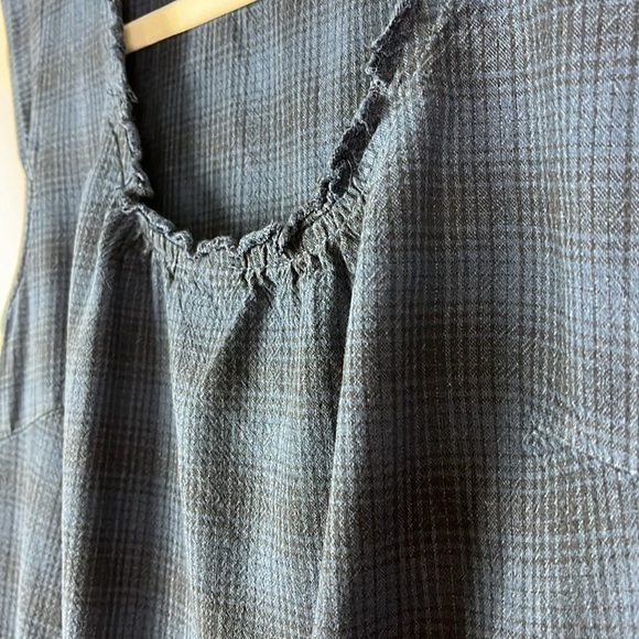 Converse One Star cap sleeve dress Sz XS plaid pattern - Picture 8 of 13